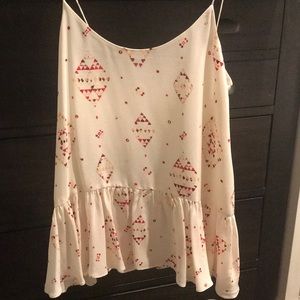 New (never worn) silk Club Monaco tank top size xs.